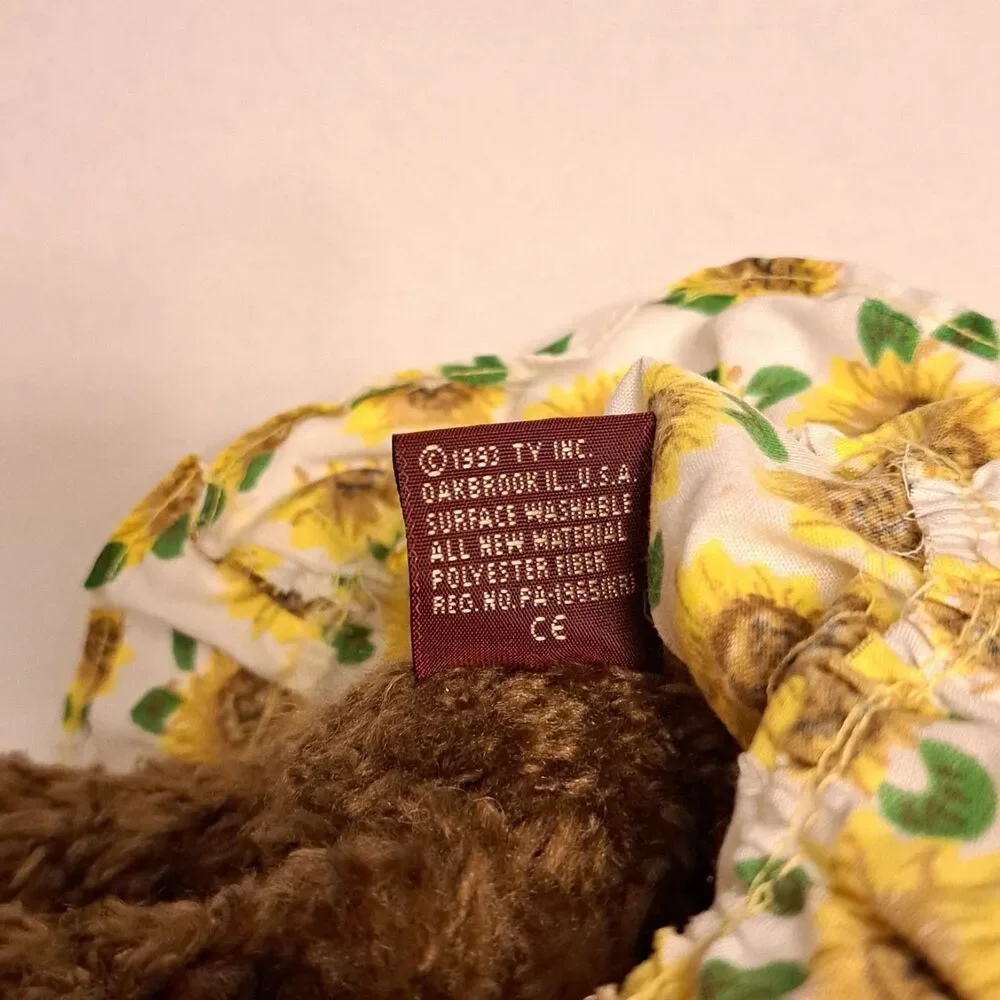 Vintage Ty Beanie Baby Susannah The Sunflower With Tag Bear 1993
